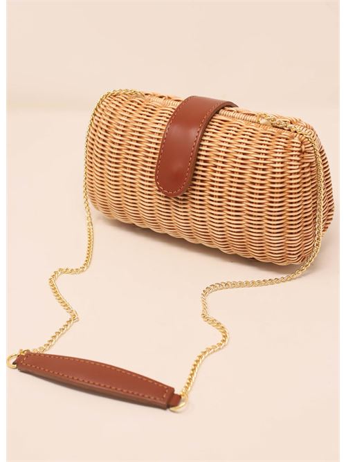clutch color cognac Laboratorio Capri | 172BISCOTTOCOGNAC